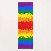 Tapis De Yoga Indicateur Gay pride Abstrait (Dos)