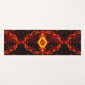 Tapis De Yoga Inferno Nexus - Fiery Kaleidoscope Art (Devant (Horizontal))