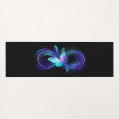 Tapis De Yoga Infinité brillante avec papillon magique (Dos (Horizontal))