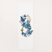 Tapis De Yoga Infinité de papillons monarques (Dos)
