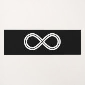 Tapis De Yoga Infinity Harmony noir & blanc (Dos (Horizontal))