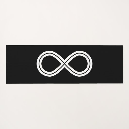 Tapis De Yoga Infinity Harmony noir & blanc (Dos (Horizontal))