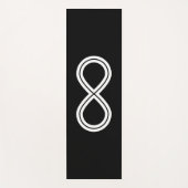 Tapis De Yoga Infinity Harmony noir & blanc (Devant)