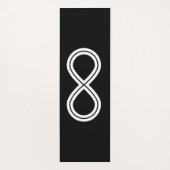Tapis De Yoga Infinity Harmony noir & blanc (Dos)