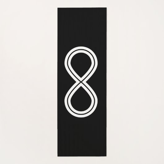 Tapis De Yoga Infinity Harmony noir & blanc (Dos)