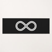 Tapis De Yoga Infinity Harmony noir & blanc (Devant (Horizontal))