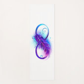 Tapis De Yoga Infinity with purple feather (Devant)