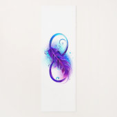 Tapis De Yoga Infinity with purple feather (Dos)