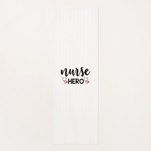 Tapis De Yoga Infirmière Cadeau Infirmière Hero (Devant)
