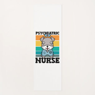Tapis De Yoga Infirmière psychiatrique Amoureux des chiens Journ