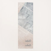 Tapis De Yoga Inhale Exhale Elégant Space Marble Gold Sprinkine (Devant)