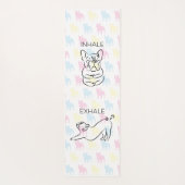 Tapis De Yoga Inhalez exhalent le bouledogue français (Dos)