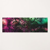 Tapis De Yoga Initiales à la nébuleuse mandala (Devant (Horizontal))