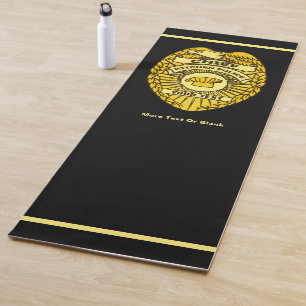Tapis De Yoga Insigne du chef de la police de la cuisine