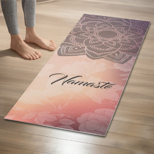 Tapis De Yoga Instructeur de méditation YOGA Mandala Floral Dama