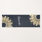 Tapis De Yoga Instructeur de méditation Yoga Studio Gold Mandala (Devant (Horizontal))