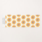 Tapis De Yoga Instructeur de Yoga de tournesol (Devant (Horizontal))
