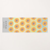 Tapis De Yoga Instructeur de Yoga de tournesol (Devant (Horizontal))