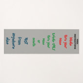 Tapis De Yoga Instructions de yoga (Devant (Horizontal))