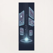 Tapis De Yoga Interface holographique Abstraite flottante (Dos)