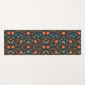 Tapis De Yoga Intricate geometric pattern featuring vibrant  (Dos (Horizontal))