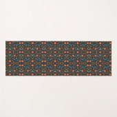 Tapis De Yoga Intricate geometric pattern featuring vibrant  (Devant (Horizontal))