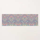 Tapis De Yoga Iridescent Holographic Swirl Texture (Dos (Horizontal))