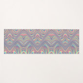 Tapis De Yoga Iridescent Holographic Swirl Texture (Devant (Horizontal))