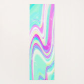 Tapis De Yoga Iridescente Holographique Liquide Swirl (Dos)