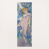 Tapis De Yoga Iris (Quatre Fleurs), Alphonse Mucha (Dos)