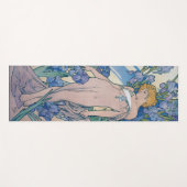 Tapis De Yoga Iris (Quatre Fleurs), Alphonse Mucha (Devant (Horizontal))