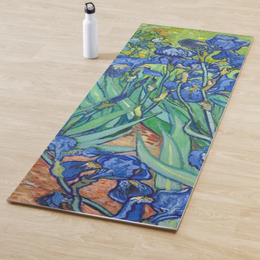 Tapis De Yoga Irises de Van Gogh. (En situation)