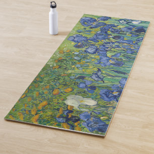 Tapis De Yoga Irises de Vincent van Gogh GalleryHD Floral Art