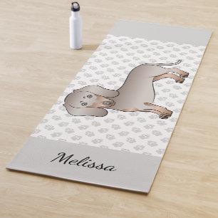 Tapis De Yoga Isabella Et Tan Court Poil Teckel Chien Et Nom