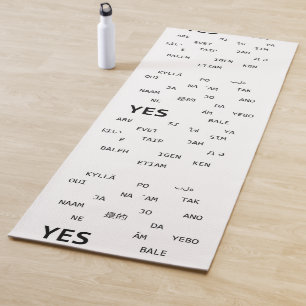 Tapis De Yoga Ja und Nein dans verschiedenen Sprachen