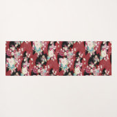 Tapis De Yoga Japonais KIMONO Textile, Floret Motif (Dos (Horizontal))