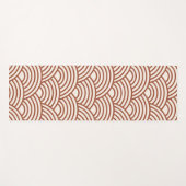 Tapis De Yoga Japonaise Seigaiha Vave Rust Terracotta (Devant (Horizontal))