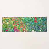 Tapis De Yoga Jardin aux fleurs, Gustav Klimt (Dos (Horizontal))