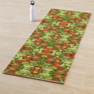 Tapis De Yoga Jardin Cherry Tomates Nature Abstraite