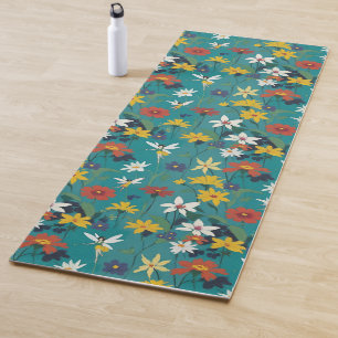 Tapis De Yoga Jardin de fées en fleurs