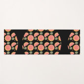 Tapis De Yoga Jardin de pamplemousse Vert Fruit Citrus Orange (Devant (Horizontal))