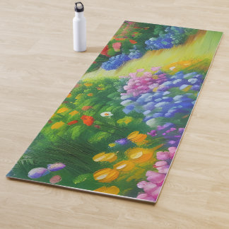 Tapis De Yoga Jardin Fleur de Cottage anglais