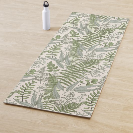 Tapis De Yoga Jardin vert fleuri (En situation)