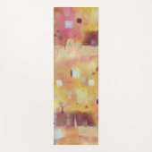 Tapis De Yoga Jaune Abstrait moderne (Devant)