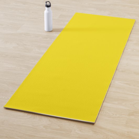 Tapis De Yoga Jaune citron (En situation)