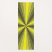 Tapis de yoga jaune illusion optique (Devant)