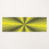 Tapis de yoga jaune illusion optique (Devant (Horizontal))