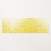 Tapis De Yoga Jaune soleil (Devant (Horizontal))