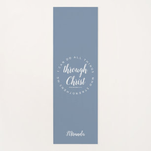 Tapis De Yoga Je Peux Faire Toutes Les Choses Par Le Christ Text