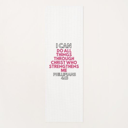 TAPIS DE YOGA JE PEUX TOUT FAIRE PAR LE CHRIST (Devant)